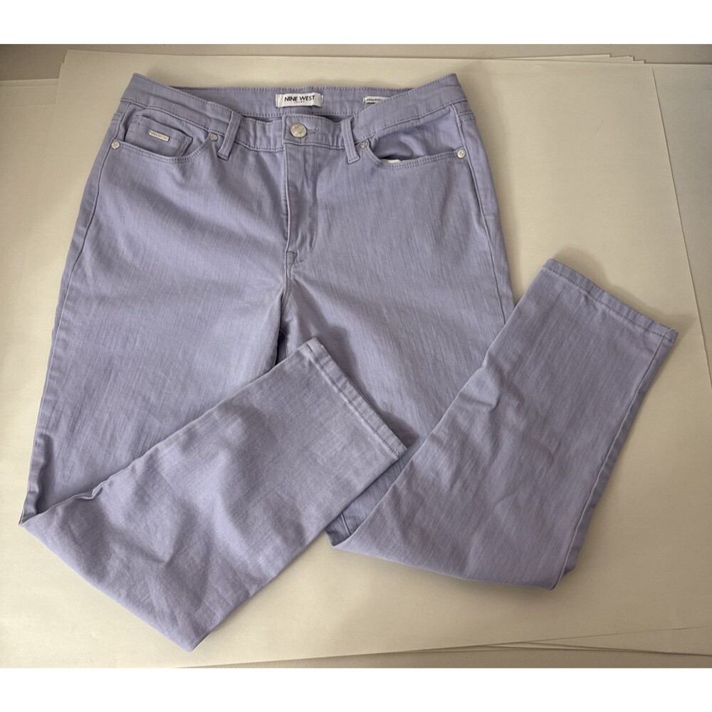 Nine West Lilac Gramercy Crop Pants Women’s Size 6 - Picture 12 of 15
